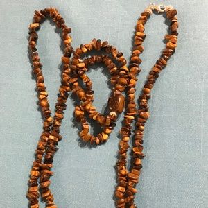 🏁Tiger's Eye Citrine Necklace & Bracelet